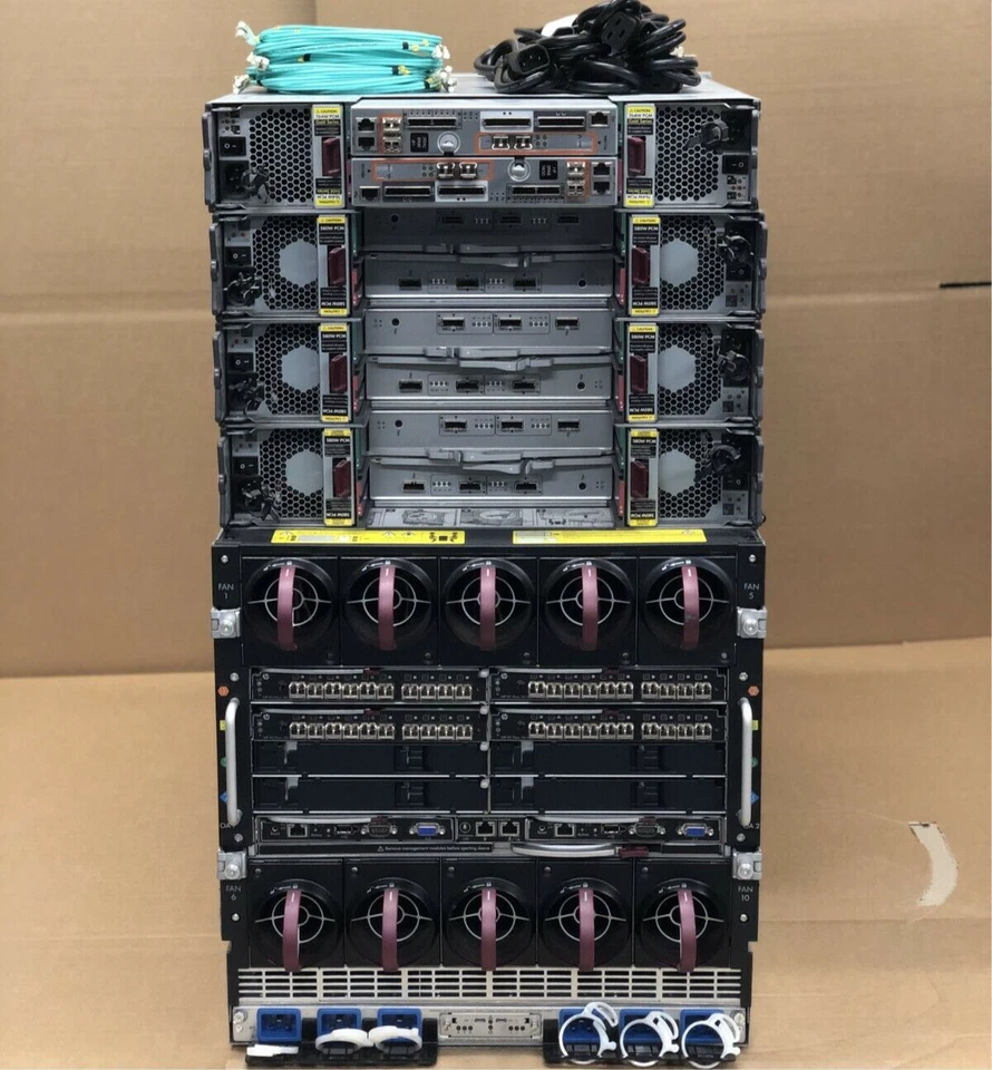 HP 3PAR 7400c 10GBit iSCSI 2-Tier 45.5TB BL460c Gen9 384-Core 1TB RAM Blade SAN - Image 2 of 3