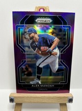 ALEK MANOAH 2022 Panini Prizm Baseball TIER III SSP PURPLE PRIZM #236 Toronto