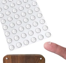 100-Pack Silicone Cabinet Door Pads – Rubber Bumper Dampers & Furniture Stoppers
