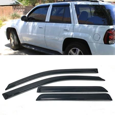 Fit for 2002-2009 Chevrolet TrailBlazer Window Visors Rain Sun Guard Vent Smoked