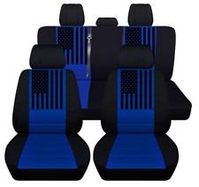 Truck Seat Covers Fits Chevy Silverado 2019 To 2023 American Flag Seat Covers