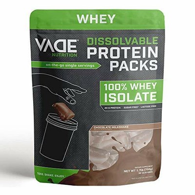 Vade Nutrition Dissolvable Protein Packs | Chocolate Whey Isolate