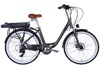 E-Bike 26 City Urban Retro Electric Bike Steel Fh 43cm 25km Hrs