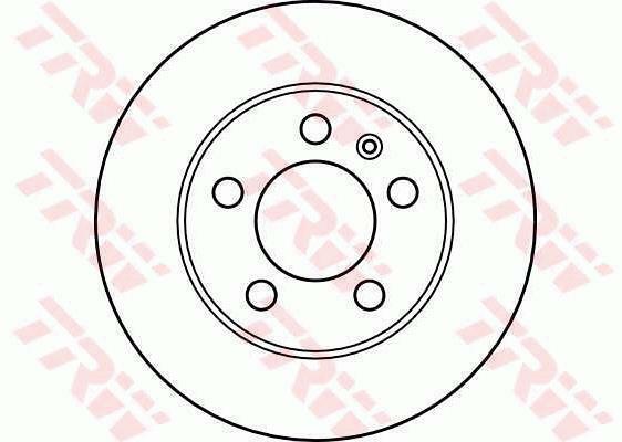 2 disques de frein TRW DF4052 ventilés en acier pour essieu avant de berline