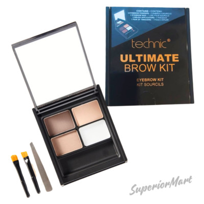 Technic Ultimate Brow Kit Augenbrauenpuder Wachs Brow Definer Pinsel Pinzette Set