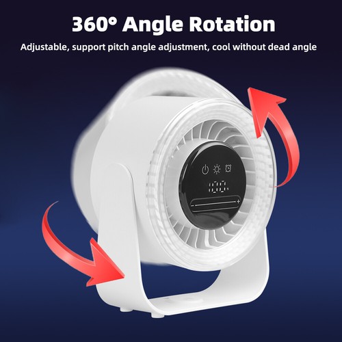White Small Desk Fan Battery Powered - Low Noise Quiet Portable Gentle Blowing - Picture 7 of 10