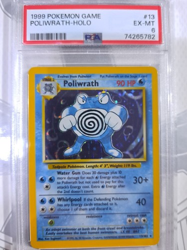 Pokémon TCG Poliwrath Base Set 13/102 Holo Unlimited Holo Rare