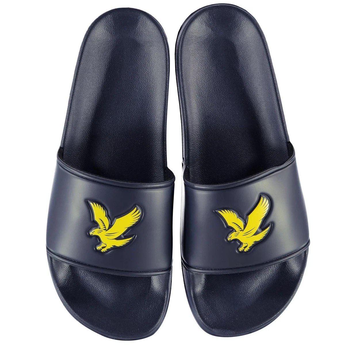 Lyle and scott sliders navy sale
