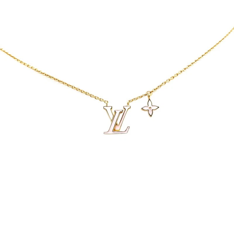 LOUIS VUITTON（LV） Collana iconica LOUIS VUITTON monogramma fiori Lv M01215 placcata oro rosa