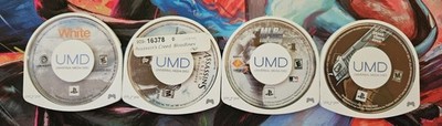 PSP LOOSE GAME LOT OF 4- MLB, ASSASSIN'S CREED, GTA LIBERTY CITY & SHAUN WHITE