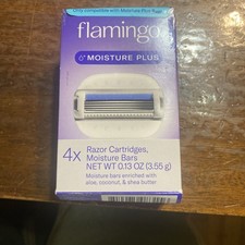 Flamingo Moisture Plus Women's Razor Blade Refills 4ct - New
