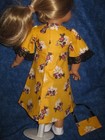 Fits 18" American Girl Doll-Yellow Minnie Mouse Dress with Lace and Purse — photo 4