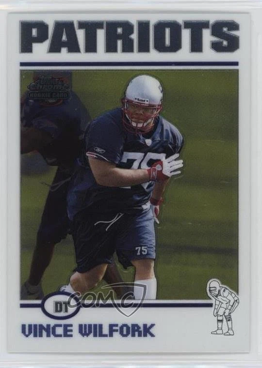 2004 Topps Chrome Vince Wilfork #182 Rookie RC