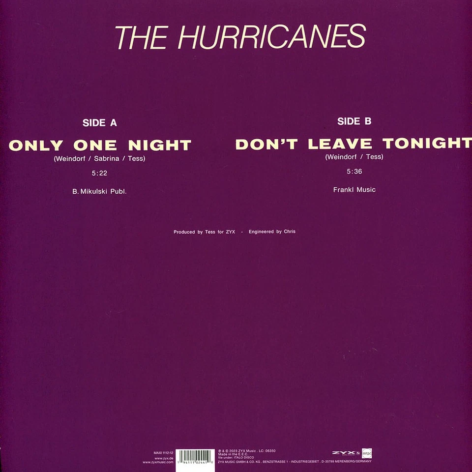 The Hurricanes - Only One Night Coloured Vinyl (1988 - EU - Reissue) - Bild 2 von 2
