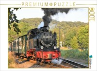 Calvendo Puzzle Steam Locomotive In The Evening Light | 1000 Pieces, Finished Si
