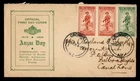 DR WHO 1936 NEW ZEALAND FDC ANZAC DAY COMBO CROMWELL TO CANAL ZONE R72139