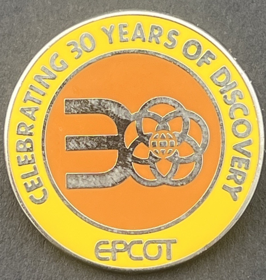WALT DISNEY CELEBRATING 30 YEARS OF DISCOVERY EPCOT  ANNIVERSARY TRADING PIN