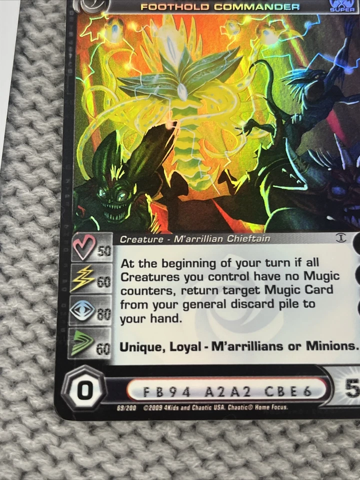 NM Chaotic Milla'iin Foothold Commander Alliances Unraveled Super Rare 69/200 - Image 2 of 4