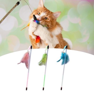 Interaktives Katzenspielzeug, Katzen Spielstock, Bewegungsspielzeug,