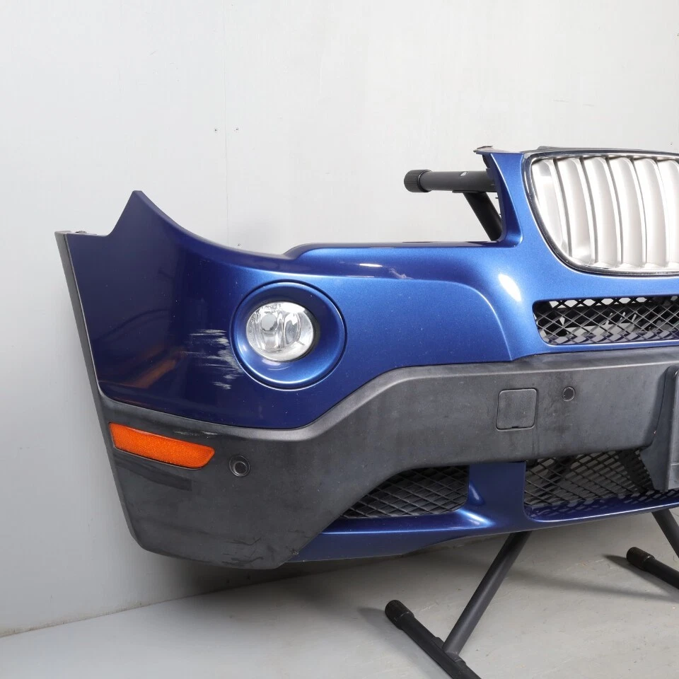 2007-2010 BMW X3 E83 Front Bumper Cover Montego Blue 51113445878 OEM Used Foto 2 de 4