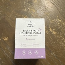 Body Restore Dark Spot Lavender Lightening Bar Kojic Acid Soap 2ct Sealed