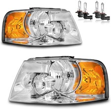 Conjunto de faros Ford Expedition 2003-2006 par cromado