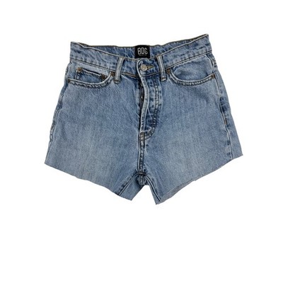 BDG Urban Outfitters Denim Cutoff Shorts Womens 24 High Rise Light Wash Raw Hem