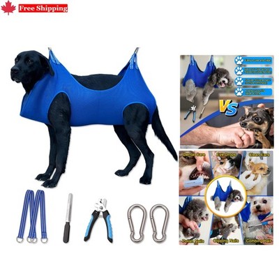 Ultimate Pet Grooming Kit with XXL Hammock - For Comfortable Nail Trimming