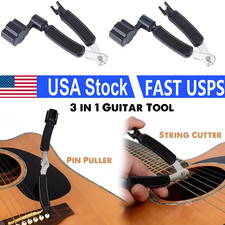 Professional Guitar String Winder Cutter and Bridge Pin Puller Repair Tool 3 in1