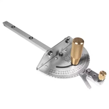 Steel and Brass Premium Miter Gauge, 27 Angle Stops for Table Saws, Router Table
