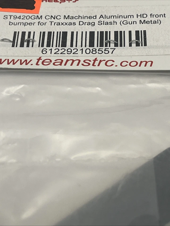 STRC ST9420GM GUNMETAL ANODIZED HD ALUMINUM FRONT BUMPER for TRAXXAS DRAG SLASH - Image 3 of 3