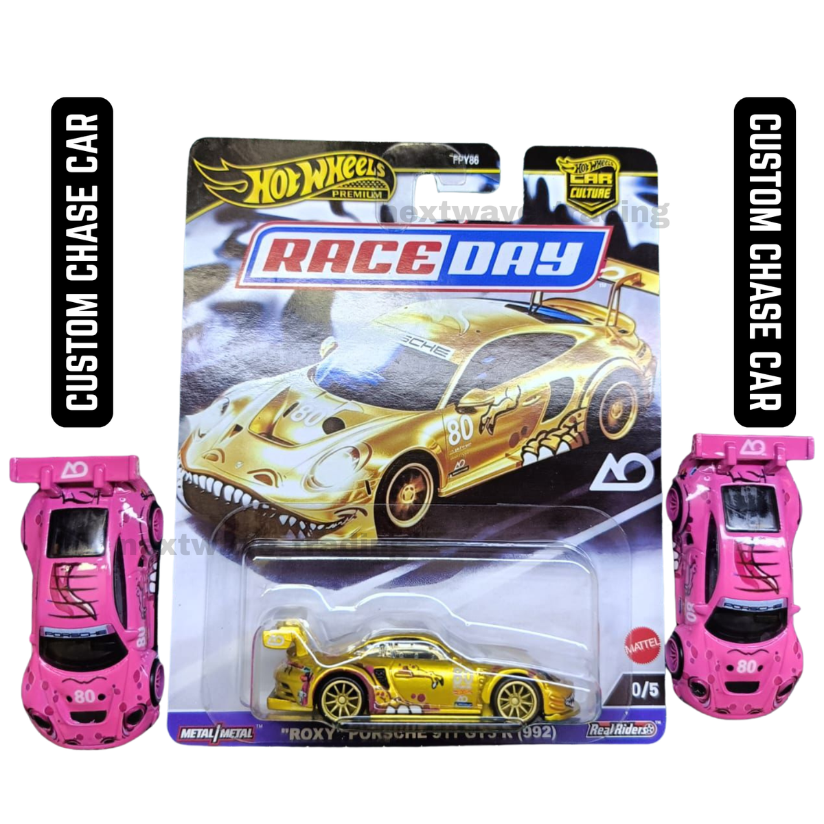 Hot Wheels Roxy Porsche 911 GT3 R 992 0/5 Chase Premium Raceday