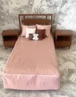Mid Century Modern MCM Bedroom Set for Vintage Barbie Bed, Bedding, Nightstands