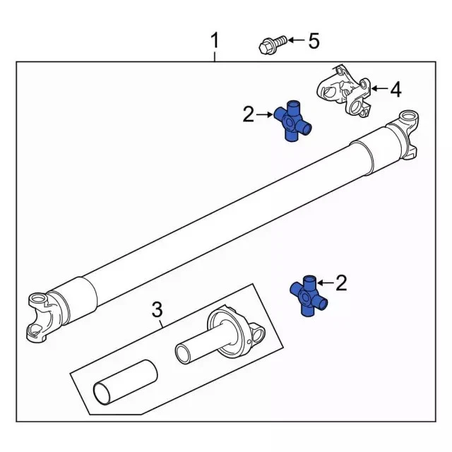 Junta Universal Original Ford 4L3Z-4635-B Foto 4 de 4