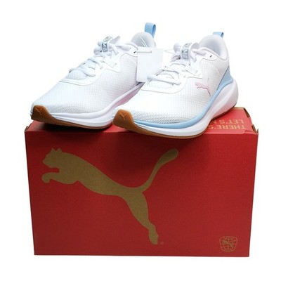 Puma Skyrocket Lite Sneaker Women Size 8.5 White Pink Blue 312395 01 Running
