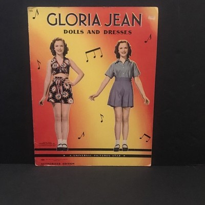  Vintage Original & Rare 1941 Gloria Jean Dolls and Dresses #1664 {UNCUT} 