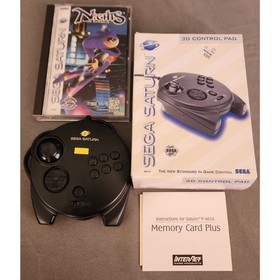 Sega Saturn Nights Into Dreams Disc Manual original plastic case 3D Control Pad