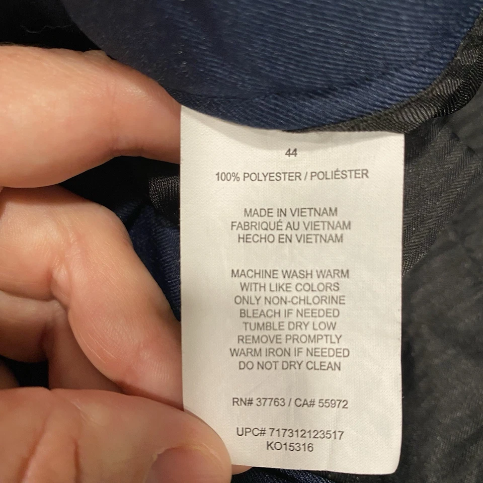 Grand Slam 44” Navy Blue Flat Front Golf Tech Performance Shorts - Image 3 of 4