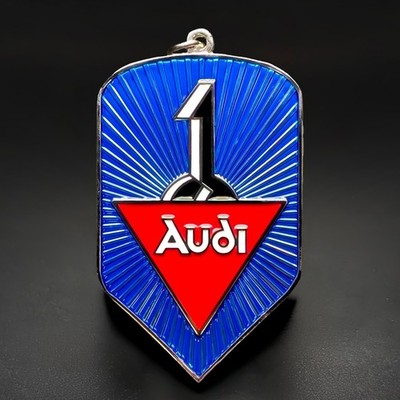 Audi Badge Keychain Metal Emblem F1 R8 RS Auto Union Q5 Q3 A6 Quattro Vtg Gift