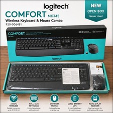 Logitech MK345 Comfort Wireless Keyboard Mouse Combo New Open Box 920-006481