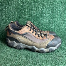 Oboz Firebrand II Dry Waterproof Leather Gorpcore Hiking Shoes Brown Mens Sz 11