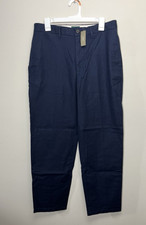 J Crew Straight Fit Creased Stretch Cotton Blend Twill Trouser Mens 31X32 Pants