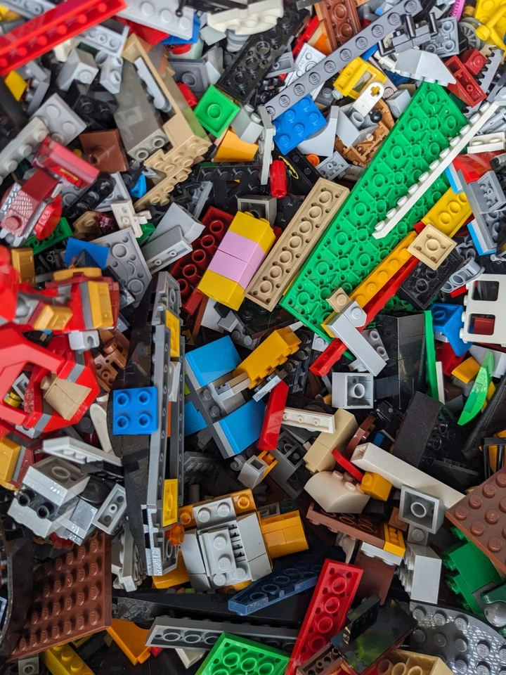 5 lbs LEGO Bulk Lot – Genuine Cleaned & Sanitized Bricks Plates Mixed Parts - Image 3 of 4