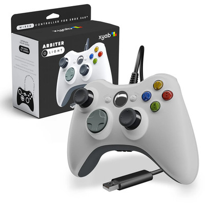 Wired Controller for Xbox 360 / PC White USB Gamepad Dual Vibration Joystick Pad