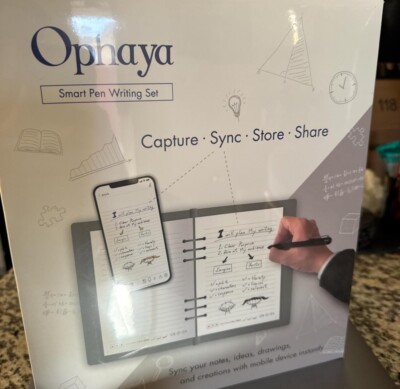 Ophaya 3 in 1 Digital Pen Smart Pen Includes Smartpen, reusable writing board.