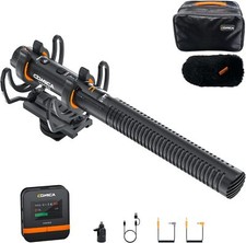 Comica VM40 2.4G Super-Cardioid Wireless Shotgun Microphone with Wireless Modes