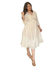 Traditional Embroidered Knee-Length Women Cotton Anarkali Kurti for Regular Wear