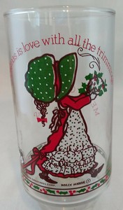 holly hobbie coke christmas glasses