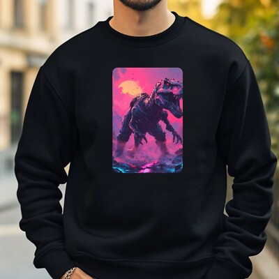 T-Rex Cyberpunk Kuschelig und Perfekt für jeden Anlass S bis 4XL