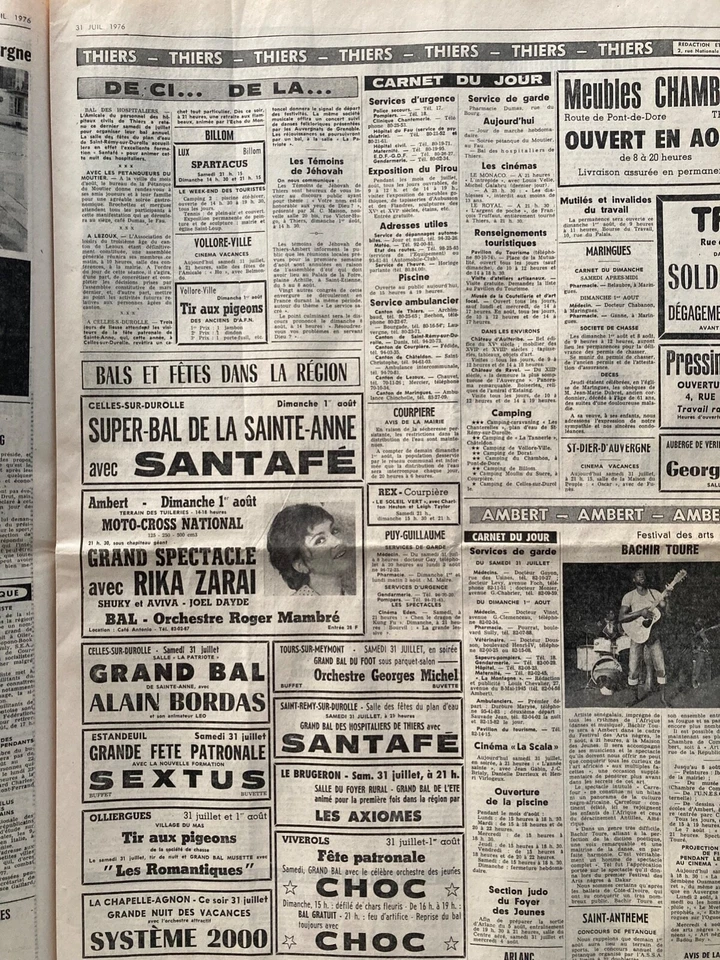 LA MONTAGNE DU 31 JUILLET 76 - RIKA ZARAI - Photo 2/3